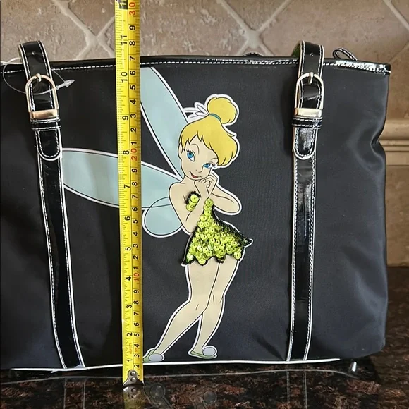 Disneyland Black and Green Tinker Bell Tote Brand new with rates - Picture 9 of 12